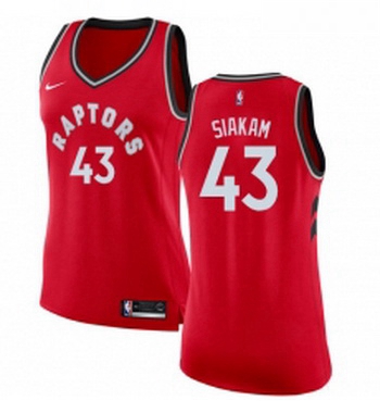 Womens Nike Toronto Raptors 43 Pascal Siakam Swingman Red Road N