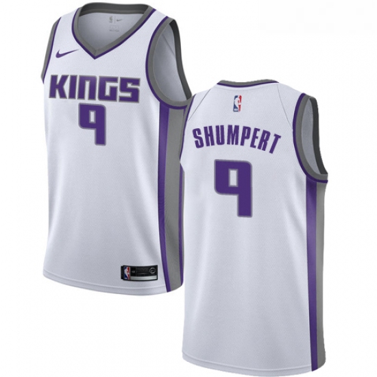 Womens Nike Sacramento Kings 9 Iman Shumpert Authentic White NBA Jersey Association Edition