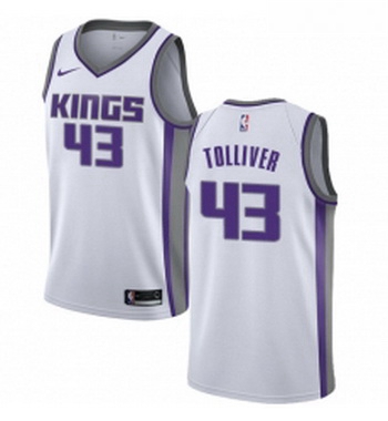 Womens Nike Sacramento Kings 43 Anthony Tolliver Authentic White