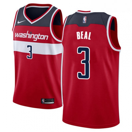 Womens Nike Washington Wizards 3 Bradley Beal Swingman Red Road NBA Jersey Icon Edition