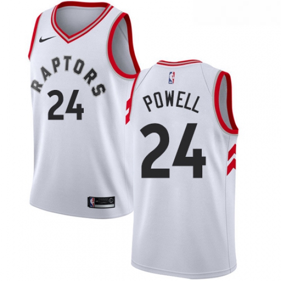 Womens Nike Toronto Raptors 24 Norman Powell Swingman White NBA Jersey Association Edition