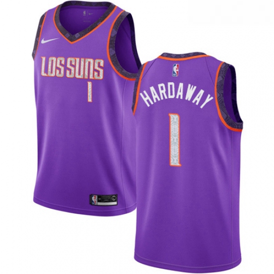 Womens Nike Phoenix Suns 1 Penny Hardaway Swingman Purple NBA Jersey 2018 19 City Edition