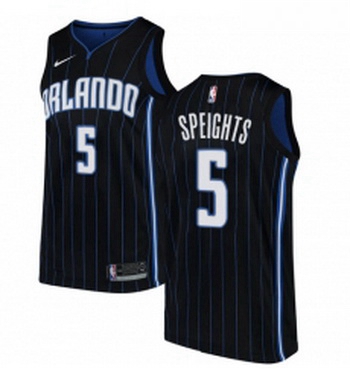 Womens Nike Orlando Magic 5 Marreese Speights Swingman Black Alternate NBA Jersey Statement Edition