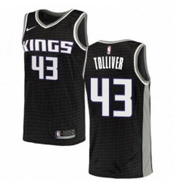 Womens Nike Sacramento Kings 43 Anthony Tolliver Swingman Black NBA Jersey Statement Edition