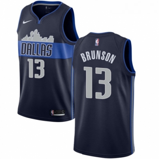 Womens Nike Dallas Mavericks 13 Jalen Brunson Authentic Royal Blue Road NBA Jersey Icon Edition