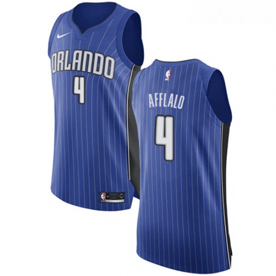 Womens Nike Orlando Magic 4 Arron Afflalo Authentic Royal Blue Road NBA Jersey Icon Edition