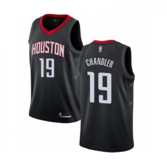 Womens Houston Rockets 19 Tyson Chandler Swingman Black Basketball Jersey Statement Edition