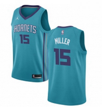 Womens Nike Jordan Charlotte Hornets 15 Percy Miller Authentic Teal NBA Jersey Icon Edition