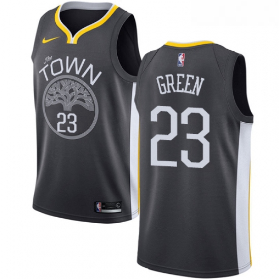 Womens Nike Golden State Warriors 23 Draymond Green Swingman Black Alternate NBA Jersey Statement Ed