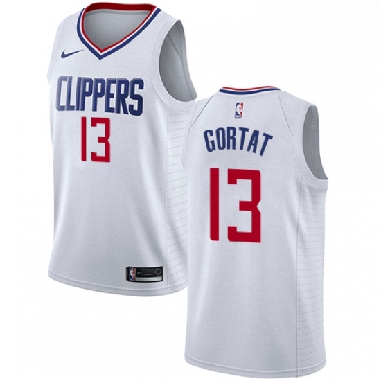 Womens Nike Los Angeles Clippers 13 Marcin Gortat Swingman White NBA Jersey Association Edition