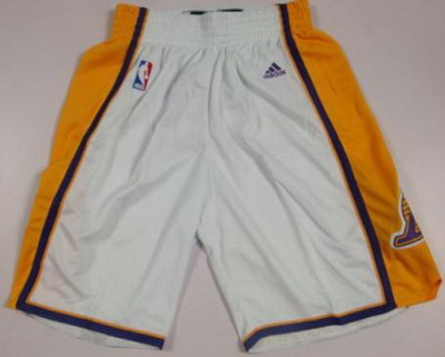 Los Angeles Lakers White Revolution 30 Swingman NBA Shorts