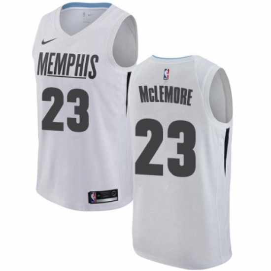 Womens Nike Memphis Grizzlies 23 Ben McLemore Swingman White NBA Jersey City Edition