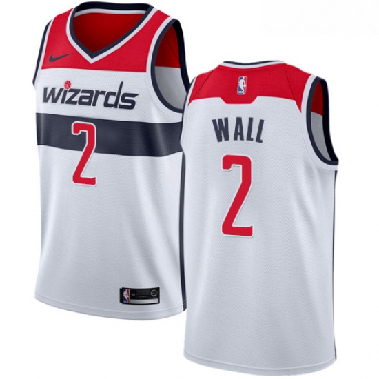 Womens Nike Washington Wizards 2 John Wall Authentic White Home 