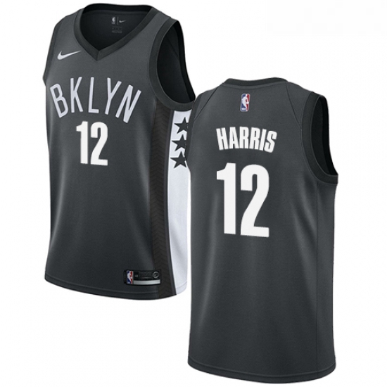 Womens Nike Brooklyn Nets 12 Joe Harris Swingman Gray NBA Jersey Statement Edition