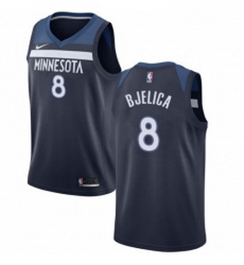 Womens Nike Minnesota Timberwolves 8 Nemanja Bjelica Swingman Navy Blue Road NBA Jersey Icon Edition