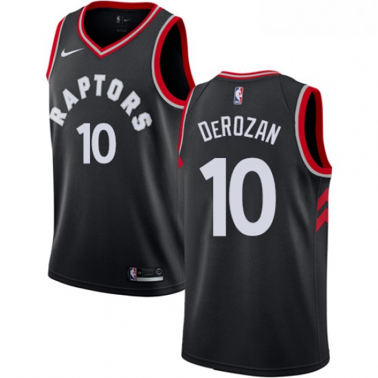 Womens Nike Toronto Raptors 10 DeMar DeRozan Authentic Black Alt