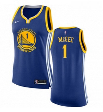 Womens Nike Golden State Warriors 1 JaVale McGee Authentic Royal