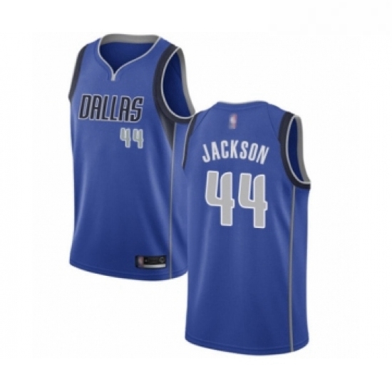 Womens Dallas Mavericks 44 Justin Jackson Authentic Royal Blue Basketball Jersey Icon Edition