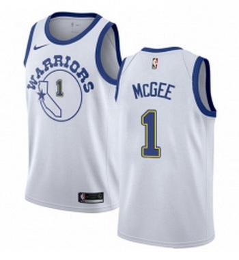 Womens Nike Golden State Warriors 1 JaVale McGee Authentic White