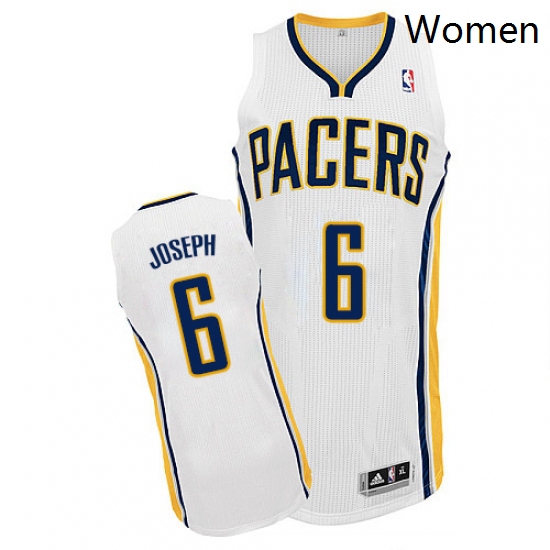 Womens Adidas Indiana Pacers 6 Cory Joseph Authentic White Home 