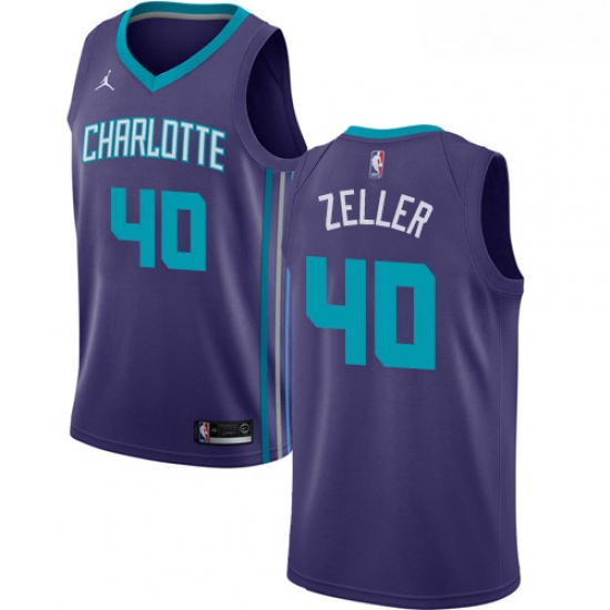 Womens Nike Jordan Charlotte Hornets 40 Cody Zeller Swingman Pur