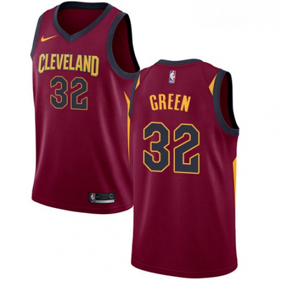 Womens Nike Cleveland Cavaliers 32 Jeff Green Swingman Maroon Road NBA Jersey Icon Edition