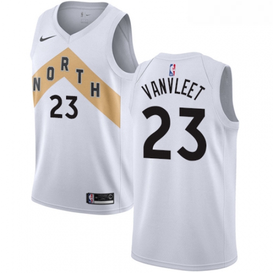 Womens Nike Toronto Raptors 23 Fred VanVleet Swingman White NBA Jersey City Edition