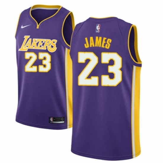 Womens Nike Los Angeles Lakers 23 LeBron James Authentic Purple 
