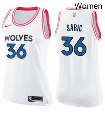 Womens Nike Minnesota Timberwolves 36 Dario Saric Swingman White