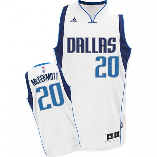 Youth Adidas Dallas Mavericks 20 Doug McDermott Swingman White Home NBA Jersey