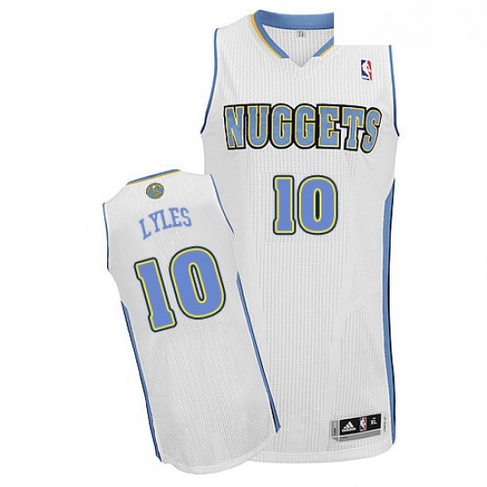 Youth Adidas Denver Nuggets 10 Trey Lyles Authentic White Home N