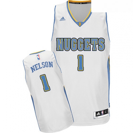 Youth Adidas Denver Nuggets 1 Jameer Nelson Swingman White Home 