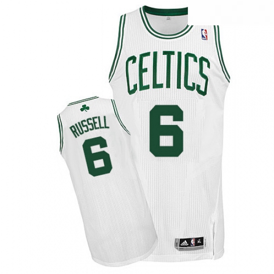 Youth Adidas Boston Celtics 6 Bill Russell Authentic White Home 