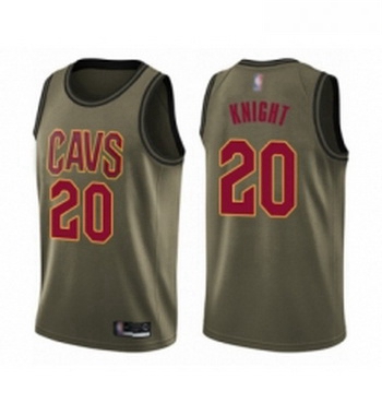 Youth Cleveland Cavaliers 20 Brandon Knight Swingman Green Salute to Service Basketball Jersey