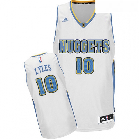 Youth Adidas Denver Nuggets 10 Trey Lyles Swingman White Home NBA Jersey