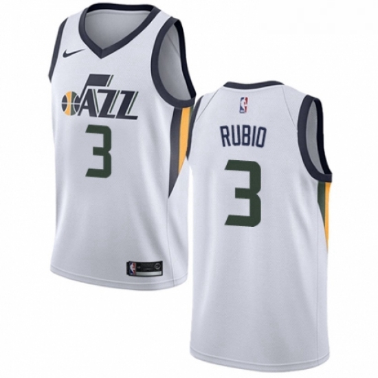 Womens Nike Utah Jazz 3 Ricky Rubio Swingman NBA Jersey Association Edition