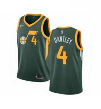 Womens Nike Utah Jazz 4 Adrian Dantley Green Swingman Jersey Earned Edition