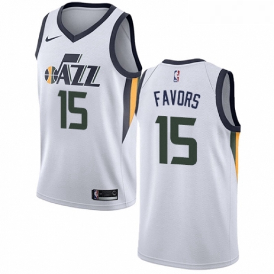 Womens Nike Utah Jazz 15 Derrick Favors Authentic NBA Jersey Association Edition