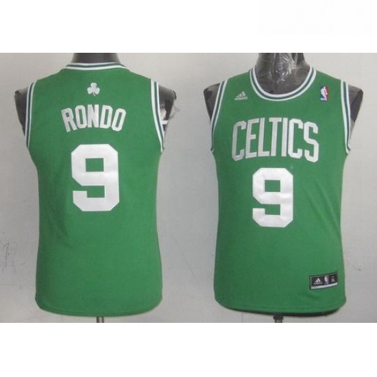 Celtics 9 Rajon Rondo Green Stitched Youth NBA Jersey