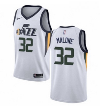 Womens Nike Utah Jazz 32 Karl Malone Authentic NBA Jersey Association Edition