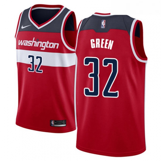 Womens Nike Washington Wizards 32 Jeff Green Swingman Red NBA Jersey Icon Edition