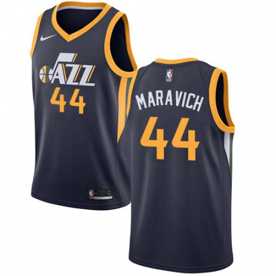 Womens Nike Utah Jazz 44 Pete Maravich Swingman Navy Blue Road NBA Jersey Icon Edition