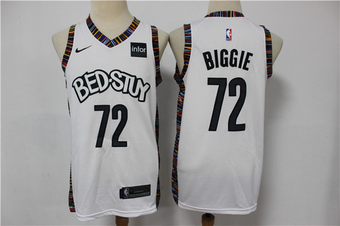 Nets 72 Biggie White 2020 City Edition Nike Swingman Jersey