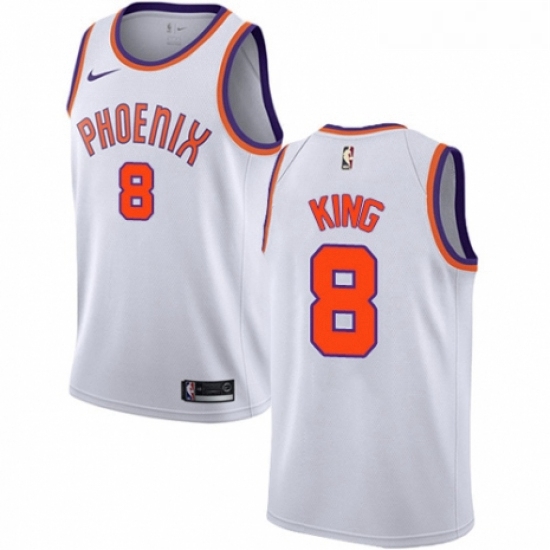 Womens Nike Phoenix Suns 8 George King Authentic White NBA Jersey Association Edition