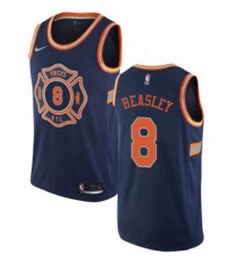 Womens Nike New York Knicks 8 Michael Beasley Swingman Navy Blue NBA Jersey City Edition