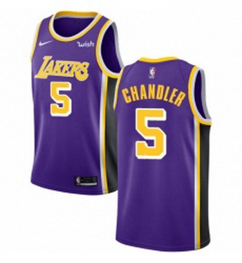 Womens Nike Los Angeles Lakers 5 Tyson Chandler Swingman Purple NBA Jersey Statement Edition