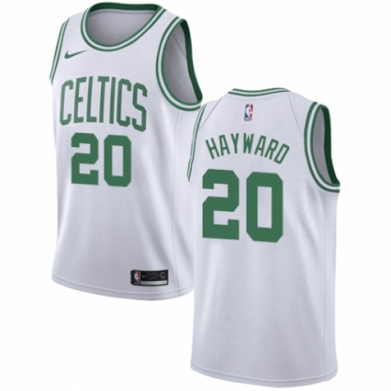 Womens Nike Boston Celtics 20 Gordon Hayward Swingman White NBA Jersey Association Edition