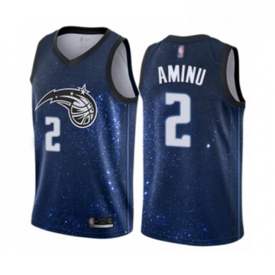 Womens Orlando Magic 2 Al Farouq Aminu Swingman Blue Basketball Jersey City Edition