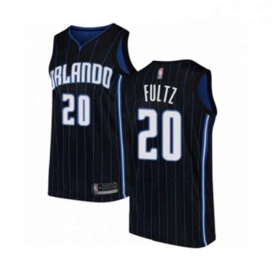 Womens Orlando Magic 20 Markelle Fultz Swingman Black Basketball Jersey Statement Edition