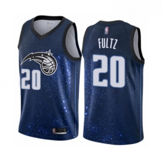 Womens Orlando Magic 20 Markelle Fultz Swingman Blue Basketball Jersey City Edition